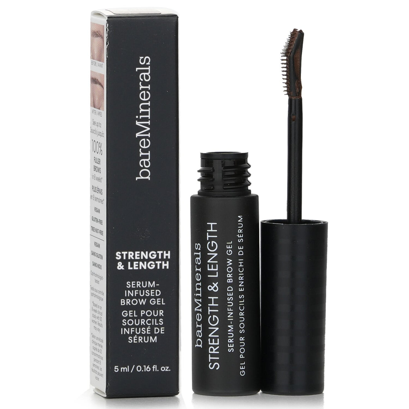 bareMinerals Strength & Length Serum-Infused Brow Gel 5ml - Clear