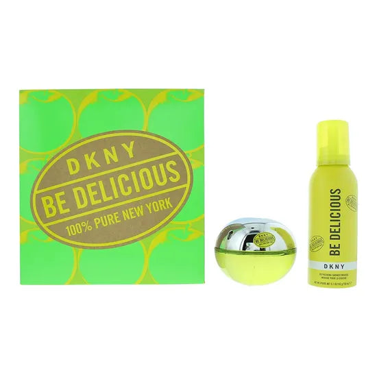 DKNY Be Delicious Gift Set 100ml EDP + 150ml Shower Mousse + 15ml EDP