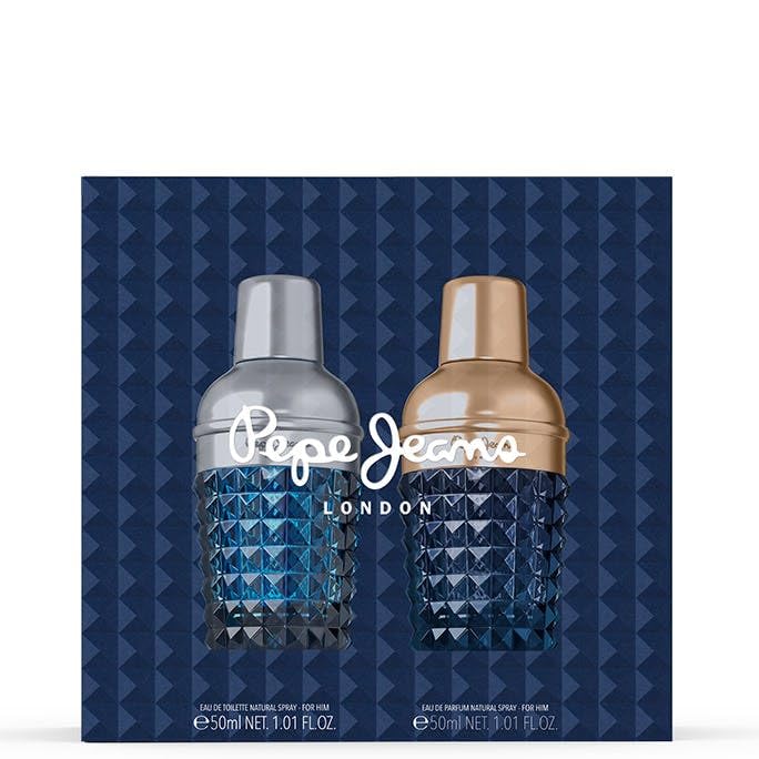 Pepe Jeans Discovery Set - Pepe Jeans Life Is Now For Him EDT 50ml Spray + Pepe Jeans Celebrate For Him EDP 50ml Spray