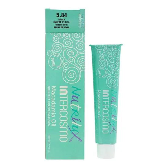 Intercosmo Nutrilux Macadamia Oil Hair Colour 60ml - 5.13 Light Brown Golden Ash