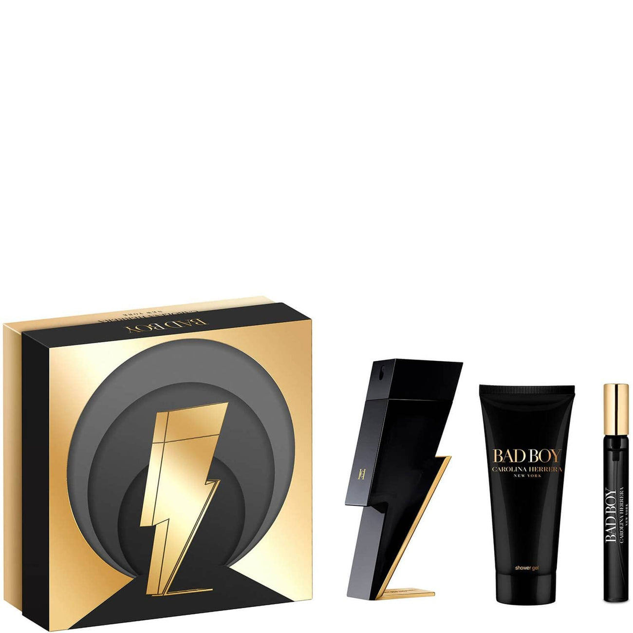 Carolina Herrera Bad Boy Gift Set 100ml EDT + 100ml Shower Gel