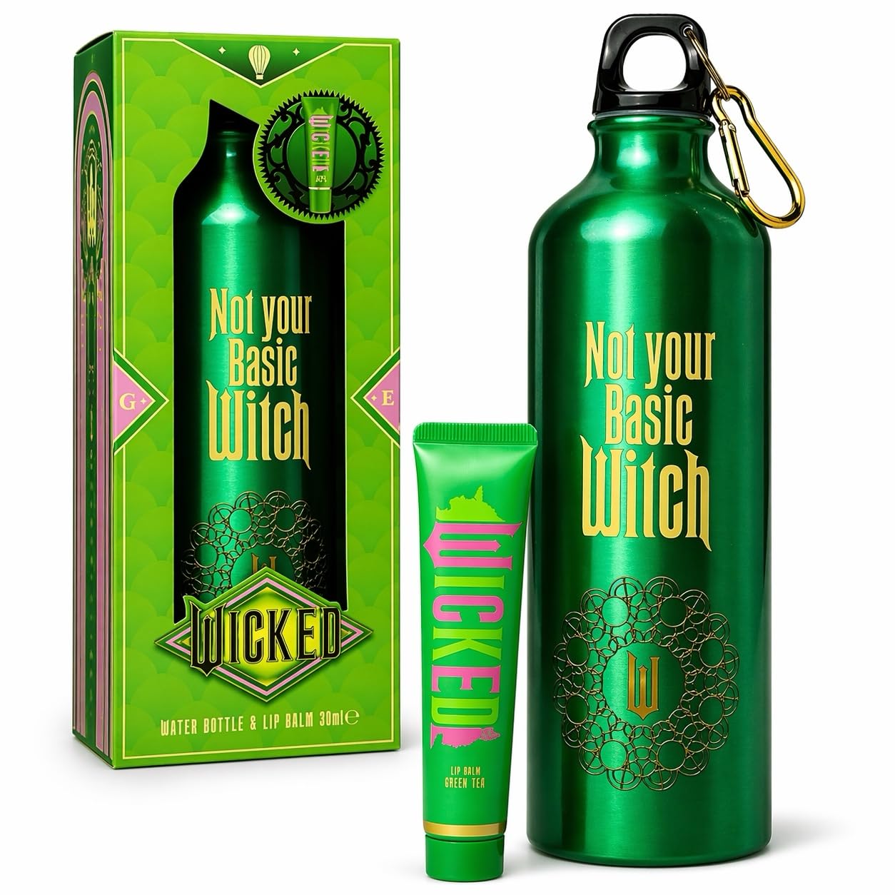 Wicked Gift Set 750ml Water Bottle + Lip Balm