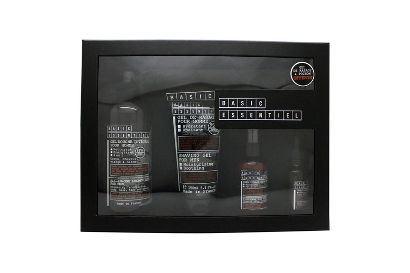 Jeanne Arthes Bare Essentiel Gift Set 500ml Shower Gel + 150ml Shaving Gel + 30ml Multifunction Oil + 75ml Moisturizer