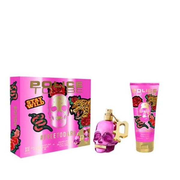 Police To Be #Freetodare Women Gift Set 40ml EDP + 100ml Body Lotion